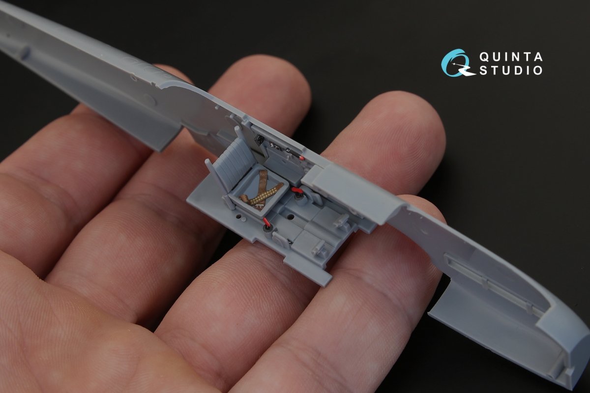 Quinta Studio QD48140 Ki-61-I 3D-Printed &amp;amp; coloured Interior on decal paper (for Hasegawa kit) 1/48 – immagine 3