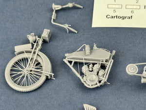 Copper State Models B35-002 Wanderer 4PS 1916 Motorcycle 1/35 – zdjęcie 9