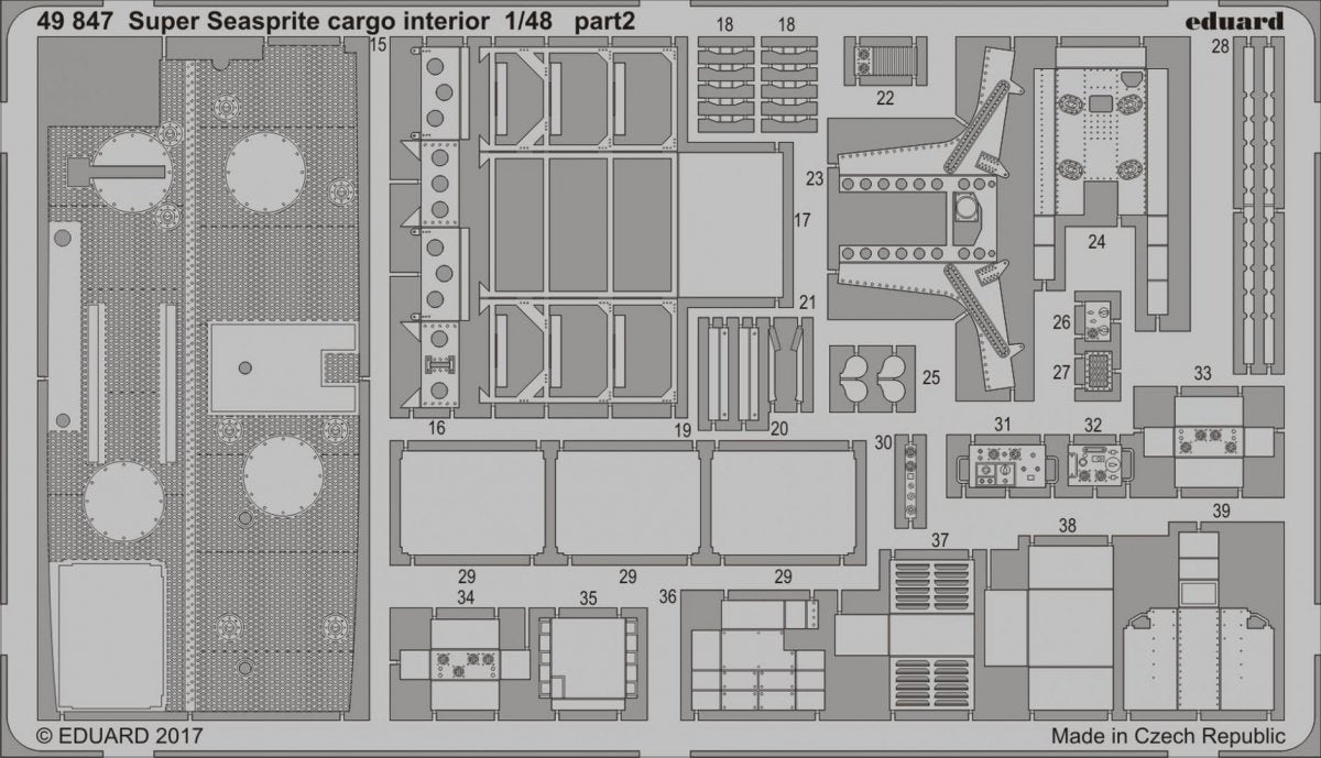 Eduard 49847 Super Seasprite cargo interior 1/48 KITTY HAWK – imagen 2