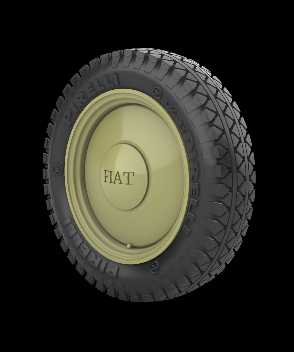 Panzer Art RE35-736 Fiat 508 Road wheels (Commercial) 1/35 – Bild 2