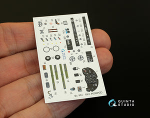 Quinta Studio QD48004 Yak-1B (late production) 3D-Printed &amp;amp; coloured Interior on decal pape (for all kits) 1/48 – zdjęcie 3