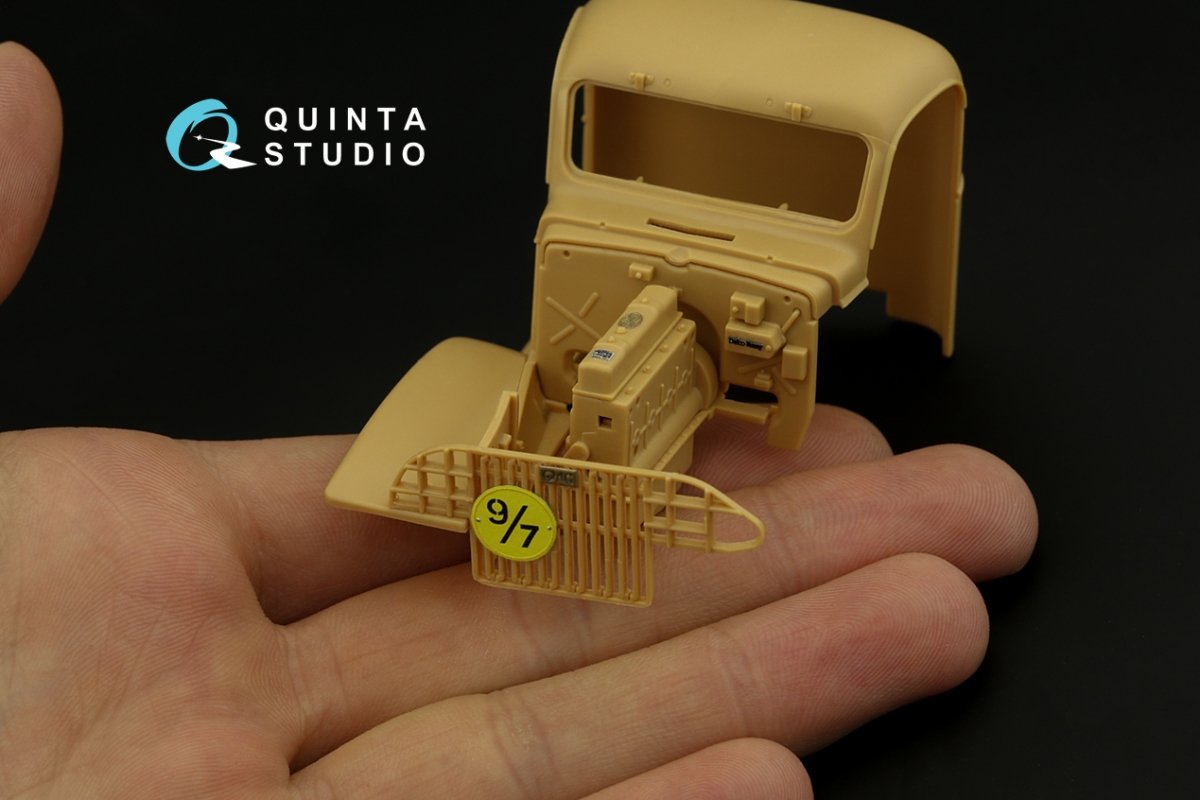 Quinta Studio QD35060 GMC CCKW 352 Cargo Truck 3D-Printed &amp;amp; coloured Interior on decal paper (HobbyBoss) 1/35 – immagine 4