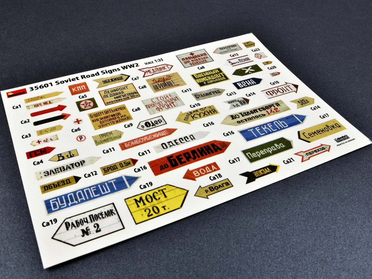 MiniArt 35601 SOVIET ROAD SIGNS WW2 1/35 – immagine 3