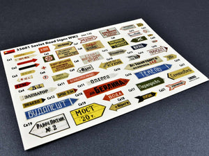 MiniArt 35601 SOVIET ROAD SIGNS WW2 1/35 – immagine 3