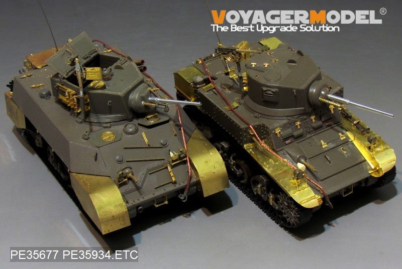 Voyager Model PE35934 WWII US M3 Stuart light tank basic For TAMIYA 35360 1/35 – immagine 18