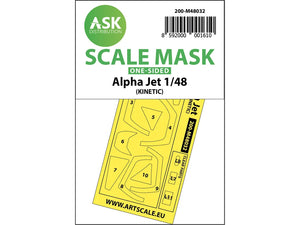 Art Scale Kit M48032 Alpha Jet One-Sided Painting Mask for Kinetic 1/48