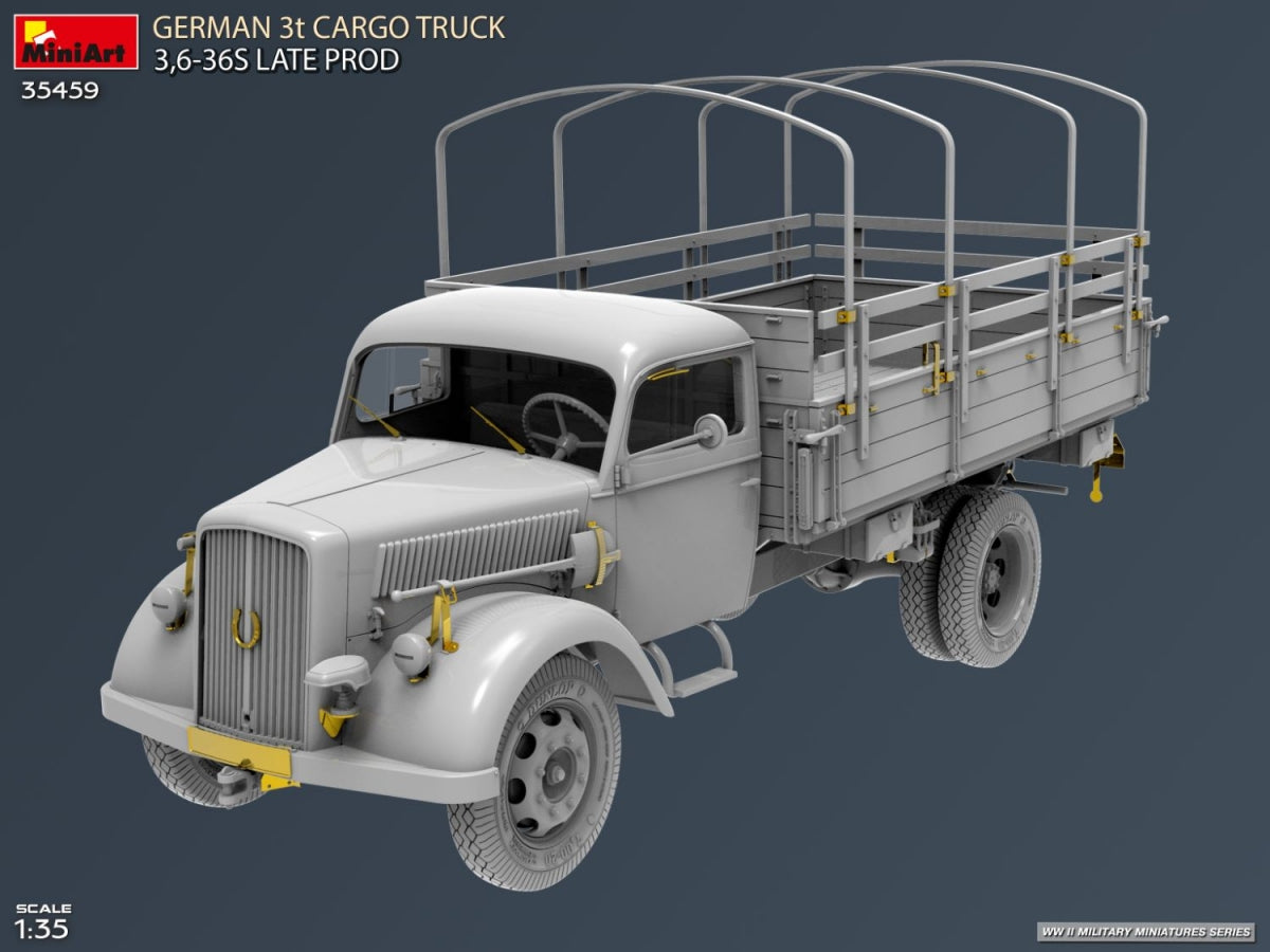MiniArt 35459 German 3t Cargo Truck 3.5-36s Late Production 1/35 – Bild 4
