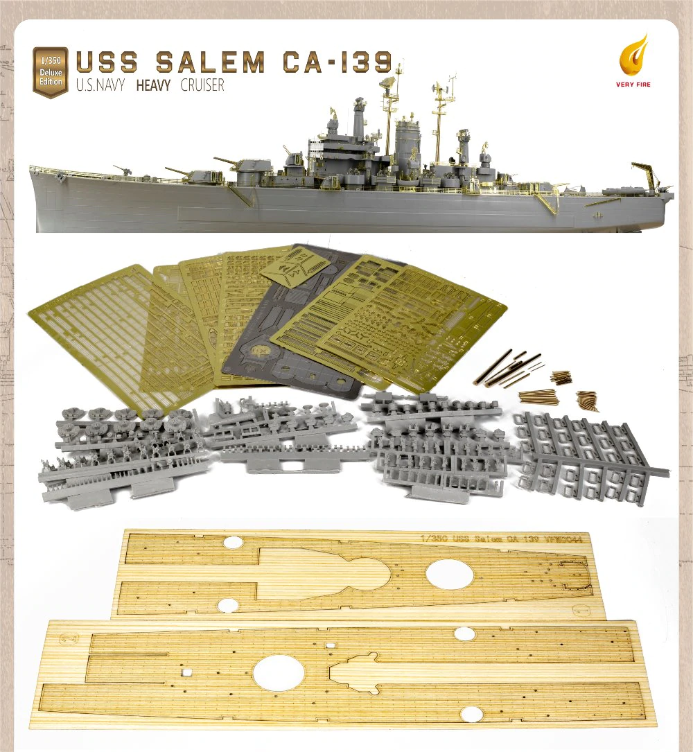 Very Fire VF350022 USS Salem CA-139 Detail Up Set for VF350919 1/350 – imagen 2