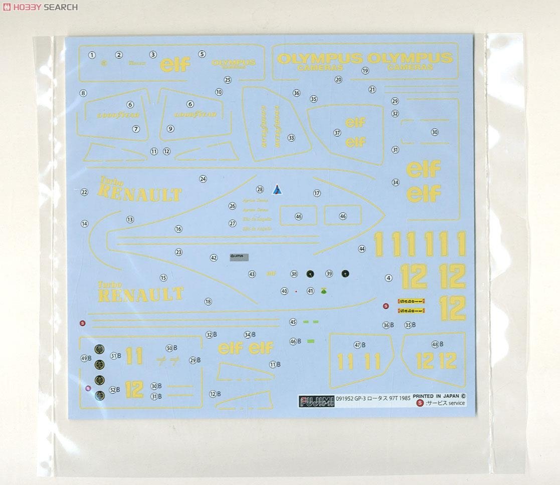 Fujimi 091952 Lotus 97-T-1985 (GP3) Renault 1/24 – immagine 8