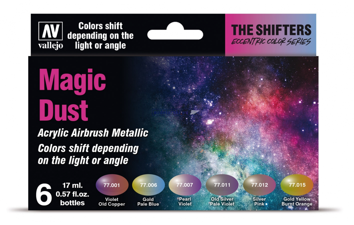 Vallejo 77090 Eccentric The Shifters Zestaw 6 farb 17ML - Magic Dust – zdjęcie 2