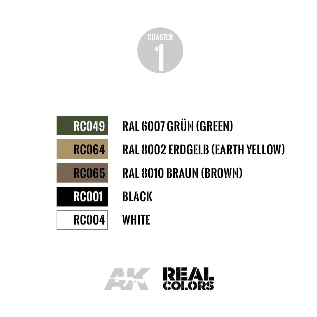 AK Interactive RC700 REAL COLORS COASTERS – immagine 3