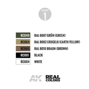 AK Interactive RC700 REAL COLORS COASTERS – immagine 3
