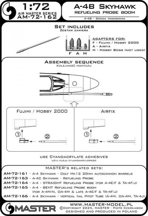 Master AM-72-162 A-4B Skyhawk - wysięgnik sondy tankowania 1/72 – Bild 4