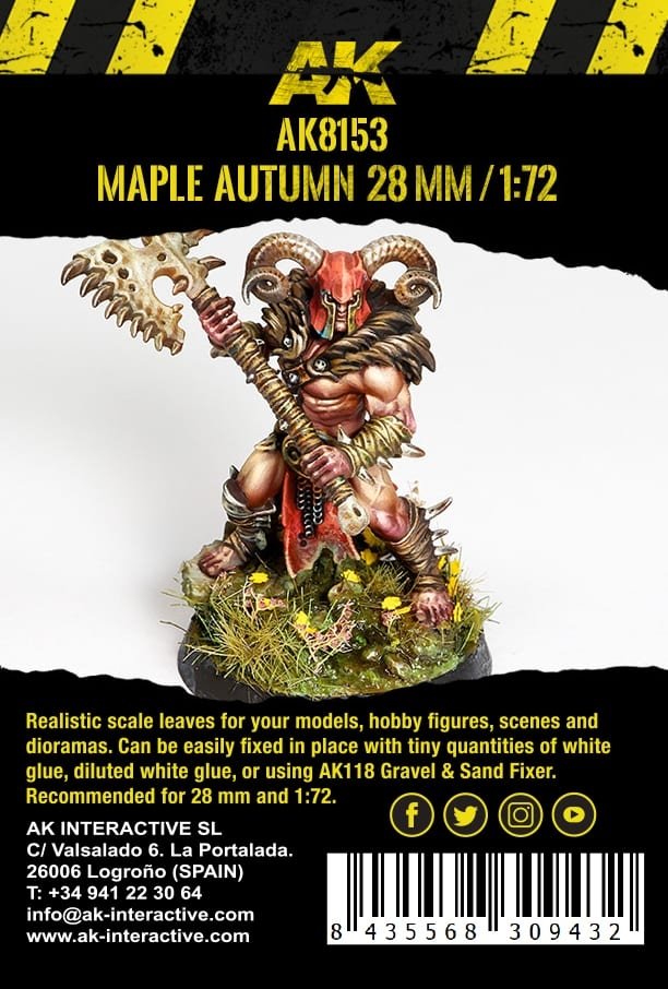 AK Interactive AK8153 MAPLE AUTUMN LEAVES 28MM 1/72 – imagen 3