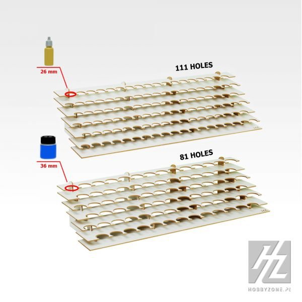 Hobby Zone HZ-s2s (26mm) Duży Stojak na farby modelarskie – immagine 2