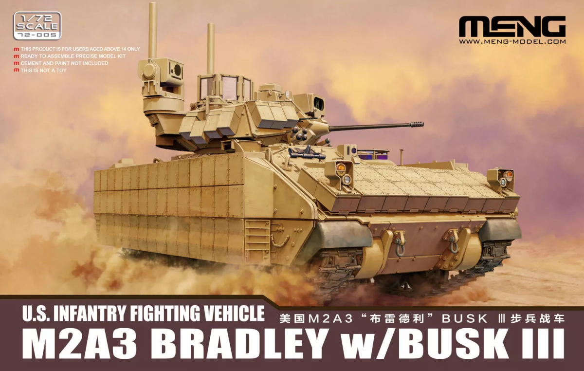 Meng Model 72-005 M2A3 Bradley w/ BUSK III 1/72