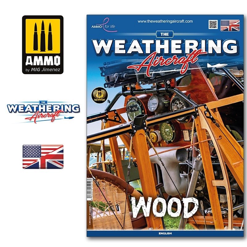 Ammo of Mig 5219 The Weathering Aircraft Issue 19. WOOD (Anglais)