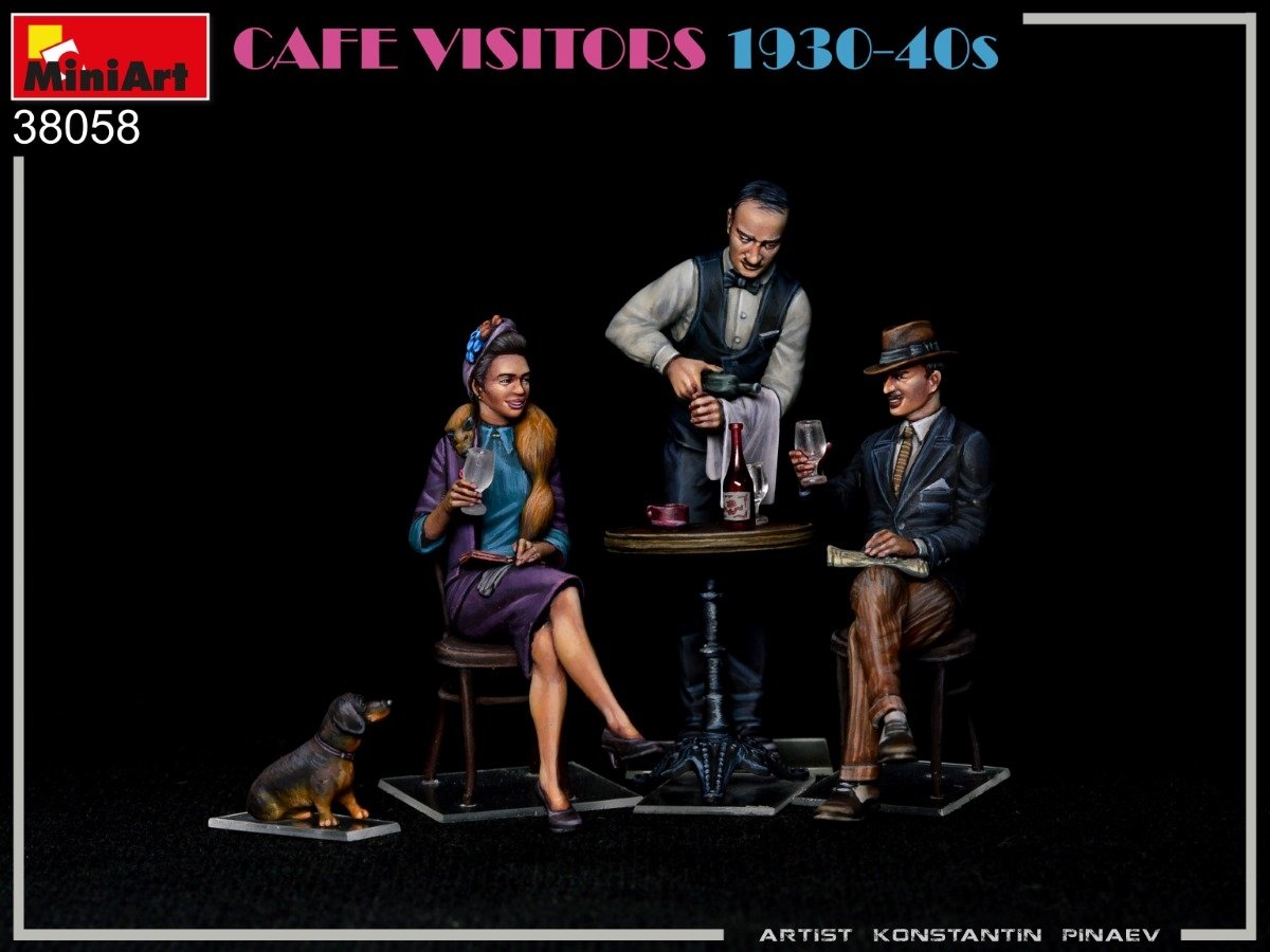 MiniArt 38058 CAFE VISITORS 1930-40S 1/35 – imagen 4