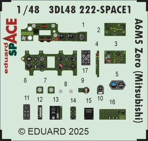 Eduard 3DL48222 A6M5 Zero (Mitsubishi) SPACE EDUARD 1/48 – imagen 3