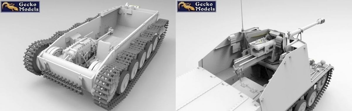 Gecko Models 16GM0010 PANZER JAGER II fur Pak 40 Sd.Kfz. 131 (Early Production) 1/16