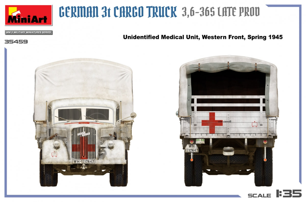 MiniArt 35459 German 3t Cargo Truck 3.5-36s Late Production 1/35 – Bild 19