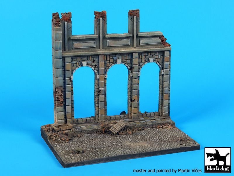 Black Dog D48002 House ruin (Europe) base 1/48 – imagen 3