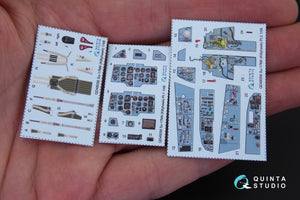 Quinta Studio QD48056 Su-17M4/22M4 3D-Printed coloured Interior on decal paper (for KittyHawk kit) 1/48 – immagine 3