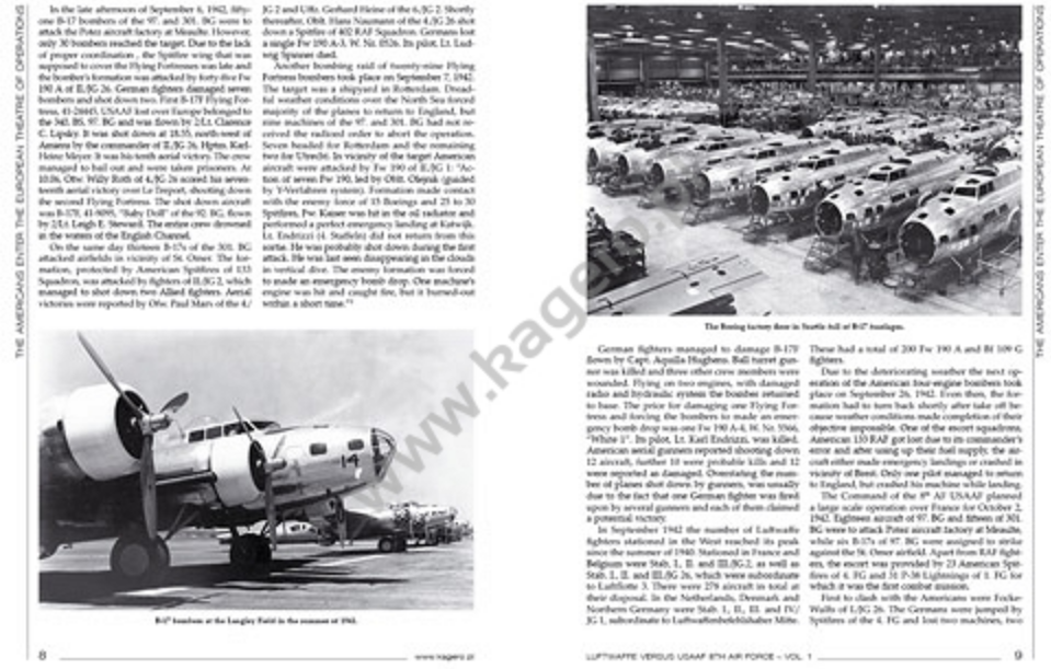 Kagero 12019 Luftwaffe versus USAAF 8th Air Force vol. I EN – imagen 3