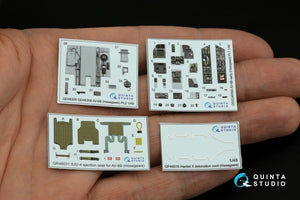 Quinta Studio QD48305 AV-8B Early 3D-Printed &amp;amp; coloured Interior on decal paper (Hasegawa) 1/48 – immagine 2