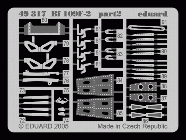 Eduard 49317 Bf 109F-2 1/48 Hasegawa – immagine 3