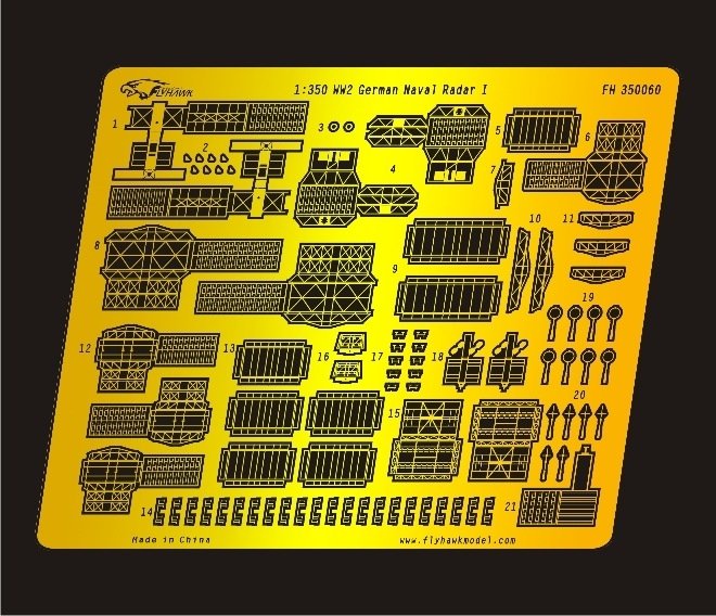 Flyhawk FH350060 WW II German Radar I 1/350 – immagine 2