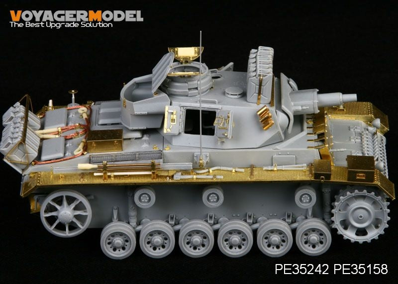 Voyager Model PE35242 WWII German Pz.Kpfw.III Ausf.N sPz.Abt 501 Afrika For DRAGON 6431 1/35 – Bild 3