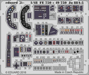 Eduard 49750 Ju 88A-5 intérieur ICM 1/48