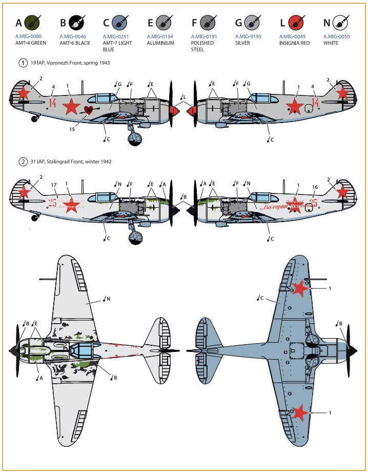 Clear Prop! CP72015 La-5 late version ADVANCED KIT 1/72 – immagine 8