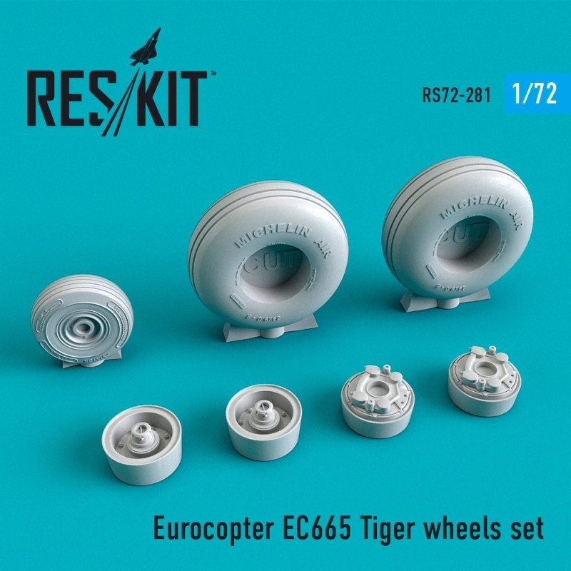 RESKIT RS72-0281 EC665 Jeu de roues Tiger 1/72