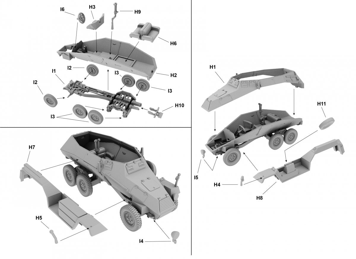 First to Fight PL059 Sd.Kfz. 247 Ausf. A 1/72 – immagine 3