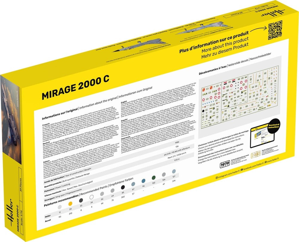 Heller 56303 STARTER KIT - MIRAGE 2000 C 1/72 – zdjęcie 5