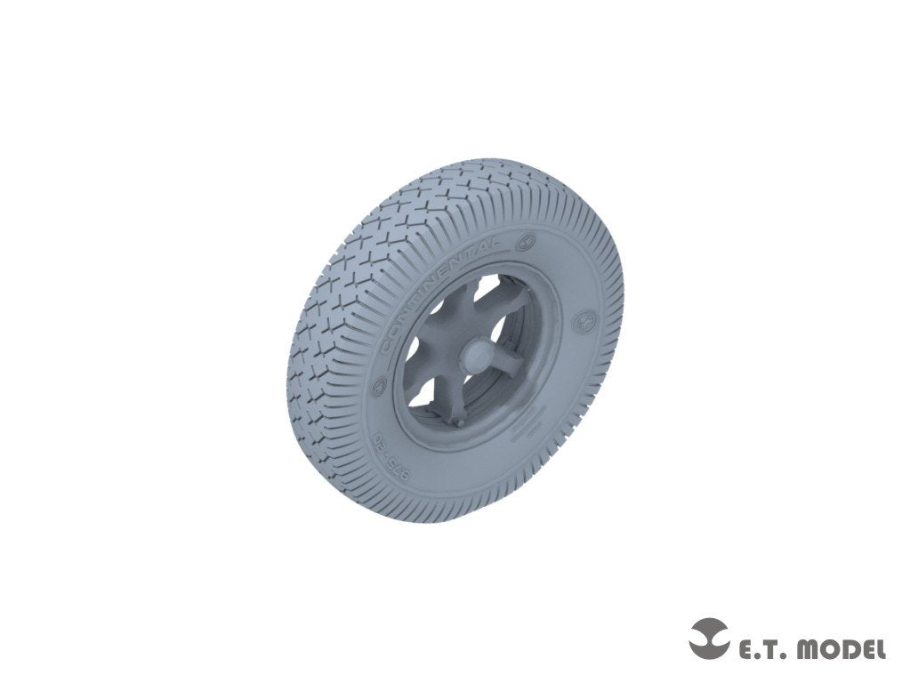 E.T. Model P35-132 WWII German Sd.Kfz.7(8t) Sagged Front Wheels &amp;amp; Spare Wheel Type.1 for Dragon / Trumpeter kit 1/35 – immagine 2