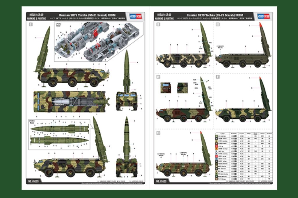Hobby Boss 85509 Russian 9K79 Tochka (SS-21 Scarab) IRBM 1/35 – Bild 4