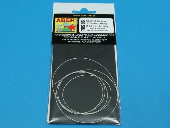Aber TCS06 Stainless Steel Towing Cables 0,6mm, 1m long – Bild 4