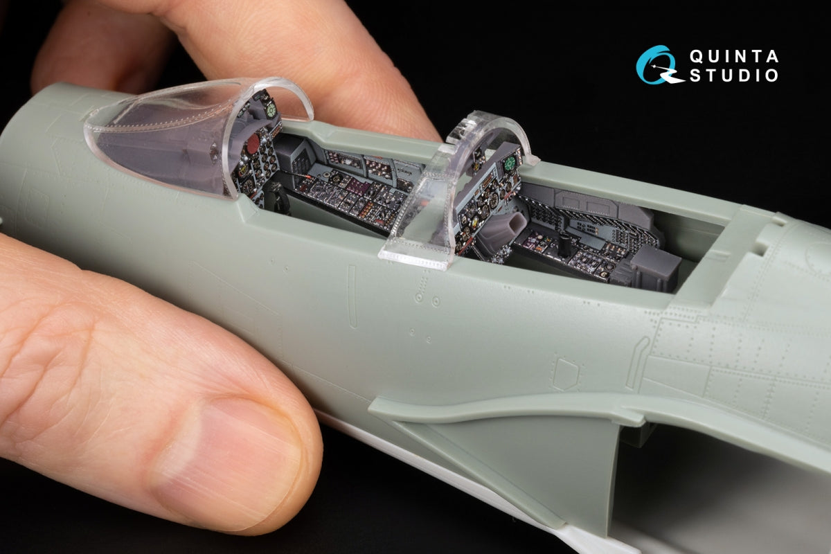 Quinta Studio QD+48495 F-4D late Phantom II 3D-Printed &amp;amp; coloured Interior on decal paper (Academy) (with 3D-printed resin parts) 1/48 – immagine 11