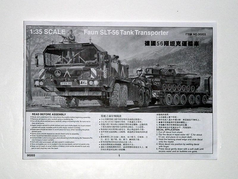 Trumpeter 00203 Faun Elephant SLT-56 Panzer transporter 1/35 – immagine 3