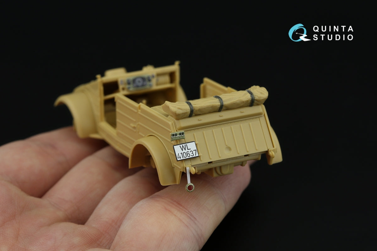 Quinta Studio QD48546 Kubelwagen Type 82 3D-Printed &amp;amp; coloured Interior on decal paper (Tamiya) 1/48 – immagine 8