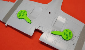 Omask 748122 Spitfire Mk.XIV/Mk.XVIII wheel bay foam plugs (for Airfix) 1/48