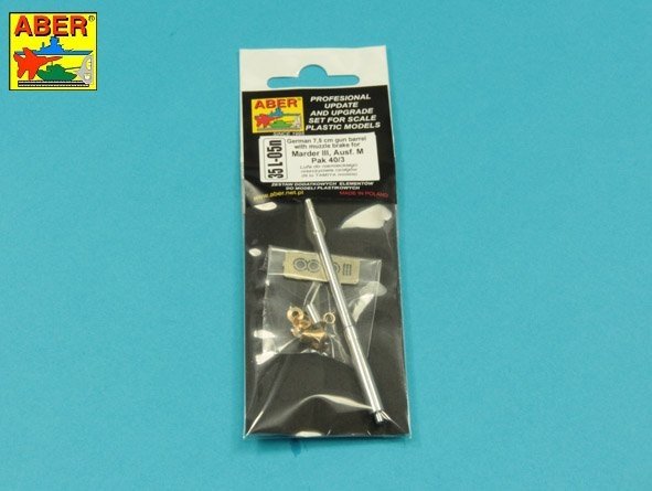 Aber 35L-005N Lufa z hamulcem wylotowym Pak 40/3 do Mardera III M 1/35 – immagine 2