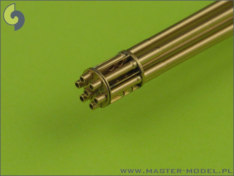 Master AM-32-029 M61 A1 Vulcan - Six-barrelled rotary 20mm cannon - turned barrels with etched barrel clamps 1/32 – imagen 4