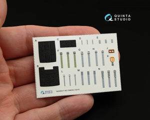 Quinta Studio QD32003 F-16C 3D-Printed &amp;amp; coloured Interior on decal paper (for Tamiya kit) 1/32 – immagine 5