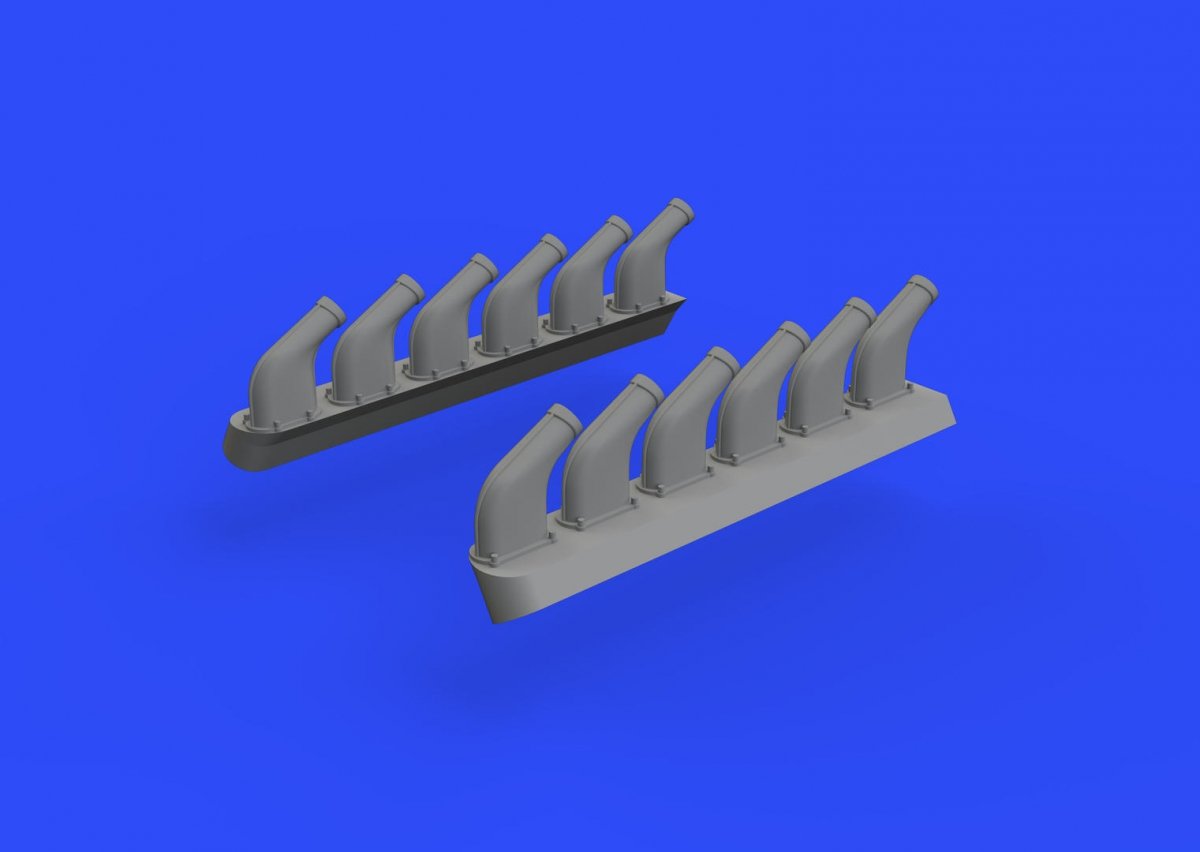 Eduard 648336 P-51D exhaust stacks AIRFIX 1/48 – Bild 3