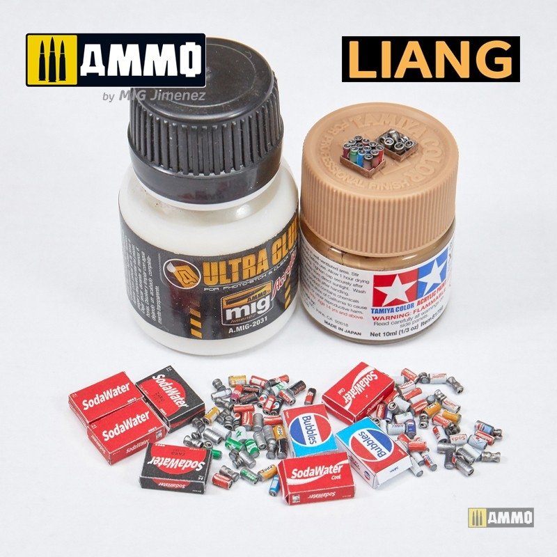 Liang 0412 3D-Print Model Soda Cans + Cardboard Boxes 2000s-2020s 1/35 – image 5