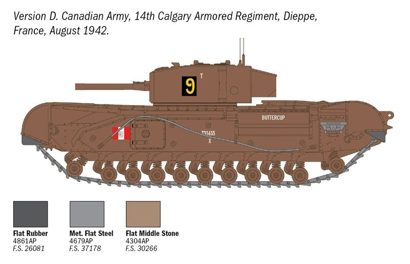 Italeri 7083 Churchill Mk. III 1/72 – Bild 11